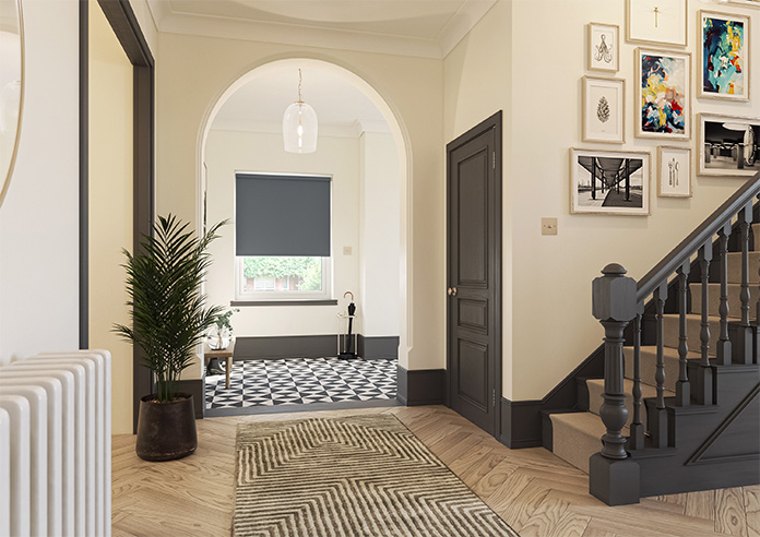 Trapani (Blackout), Charcoal - Twist&Fit Roller Blind - Image 7